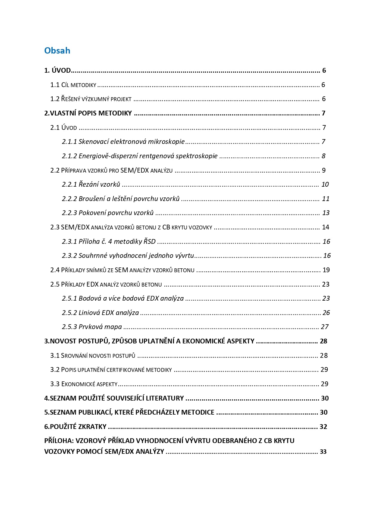 Analysis of the microstructure of materials with a scanning electron microscope and an EDX analyzer - application to cement concrete
