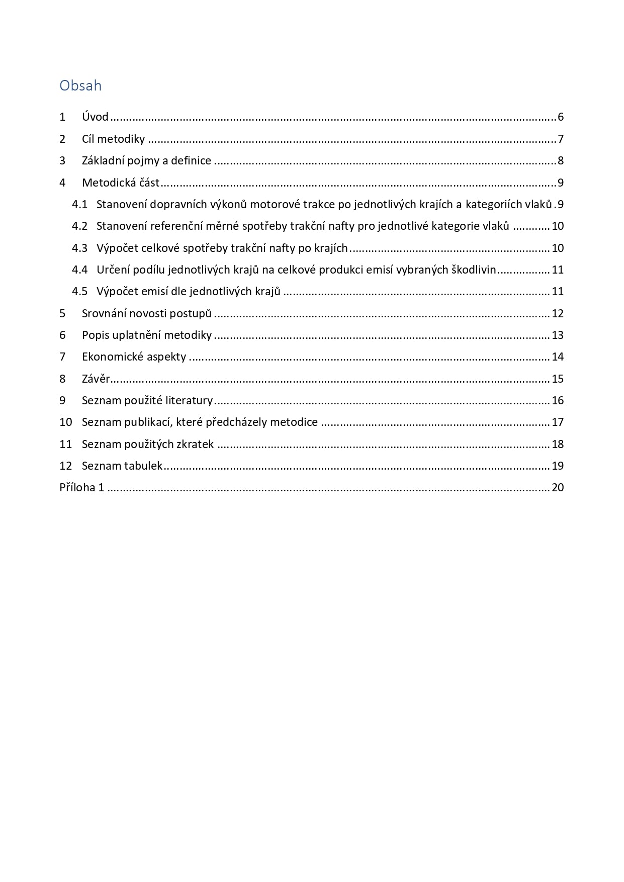 Methodology for determining the emission balance from rail transport at the regional level