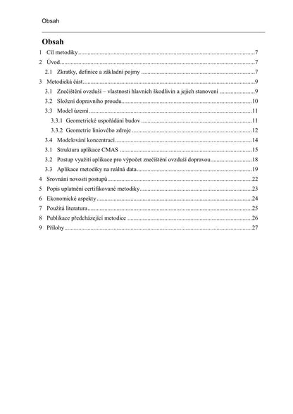 Determining the contribution of traffic to air pollution in small settlements