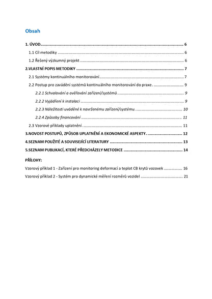 Systémy kontinuálního monitorování stavu objektů dopravní infrastruktury - zavádění do praxe