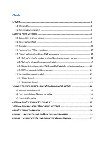 Hodnocení stavu vozovek kombinací rázového zařízení FWD a georadaru