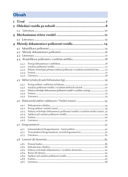 Vehicle Crush Investigation: A Guidebook to Documentation and Analysis - CZECH VERSION