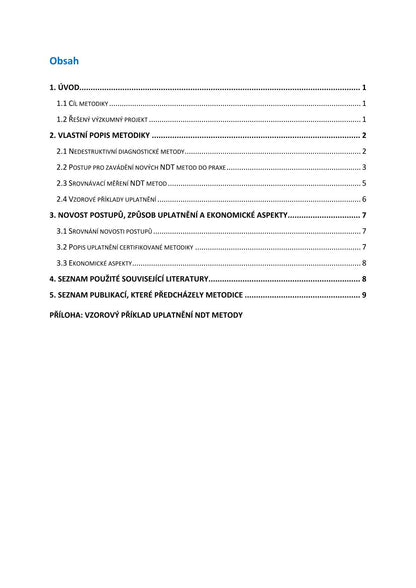 Application of new and progressive diagnostic methods on constructions of transport infrastructure - implementation procedure