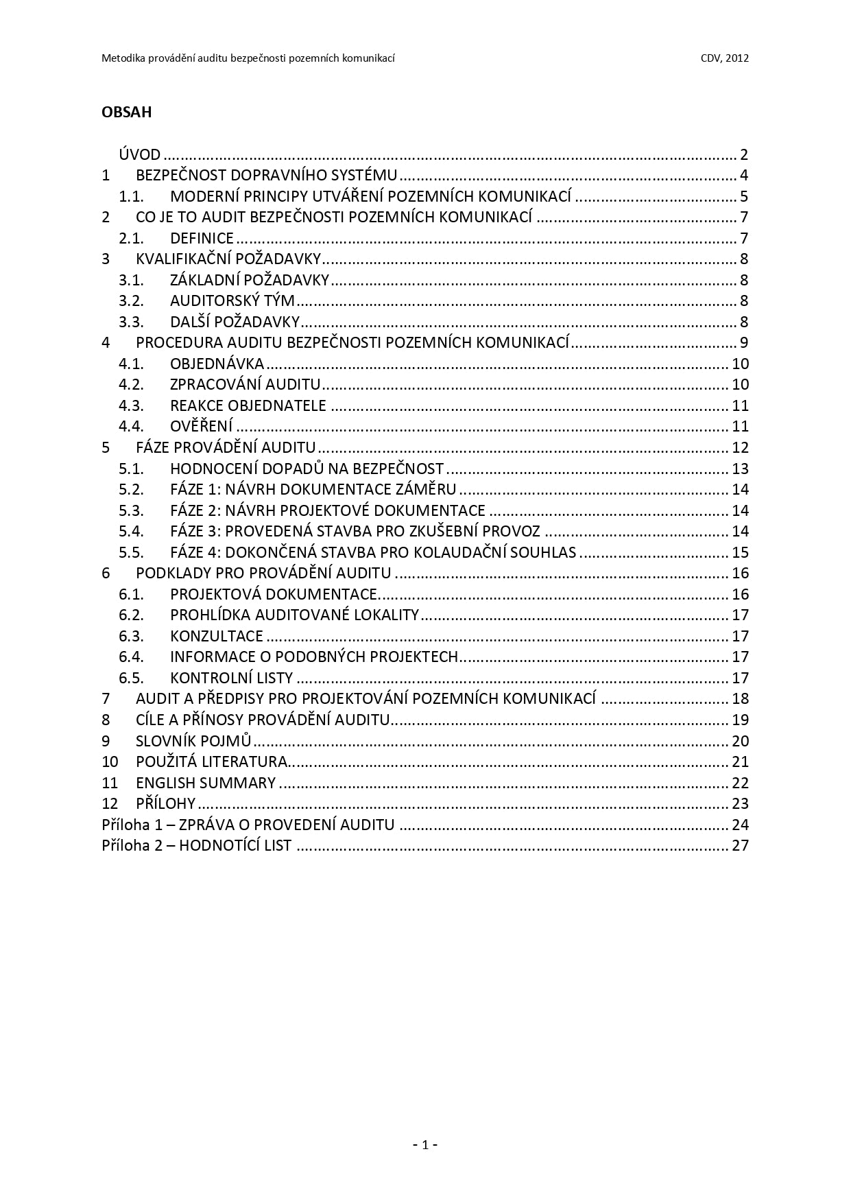 Road safety audit