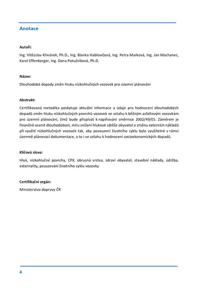 Long-term impacts of noise changes of low-noise roads for spatial planning