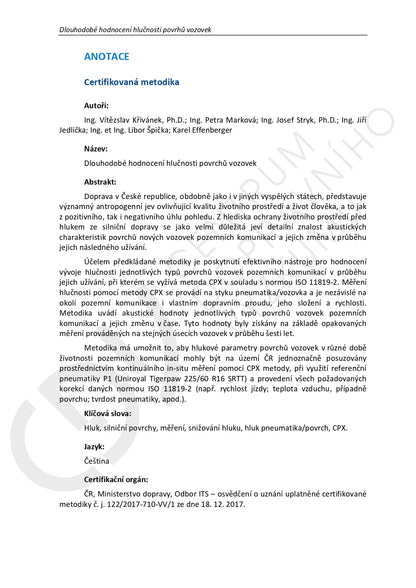 Long-term noise assessment of road surfaces