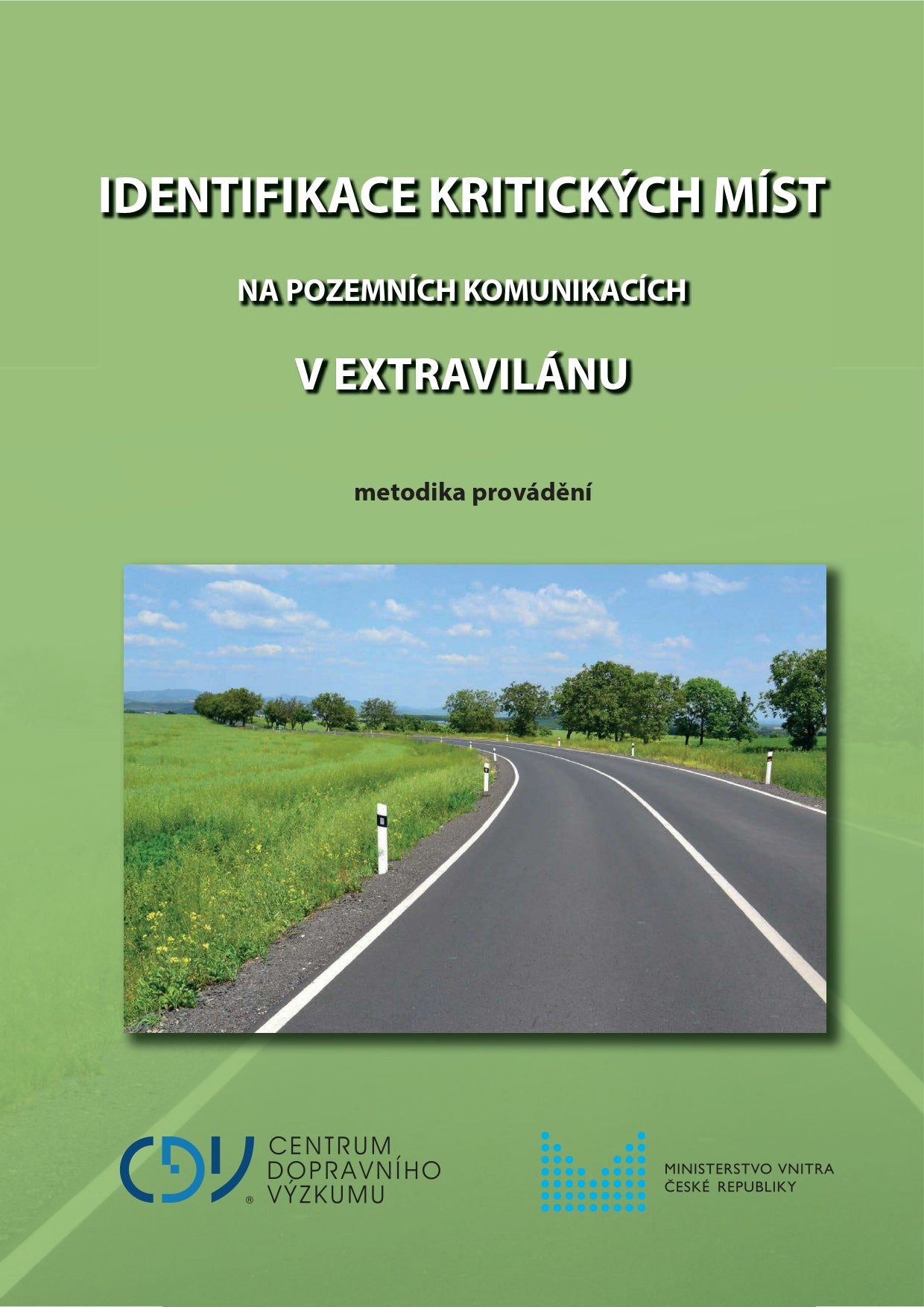 Identification of critical places on roads in extravillan