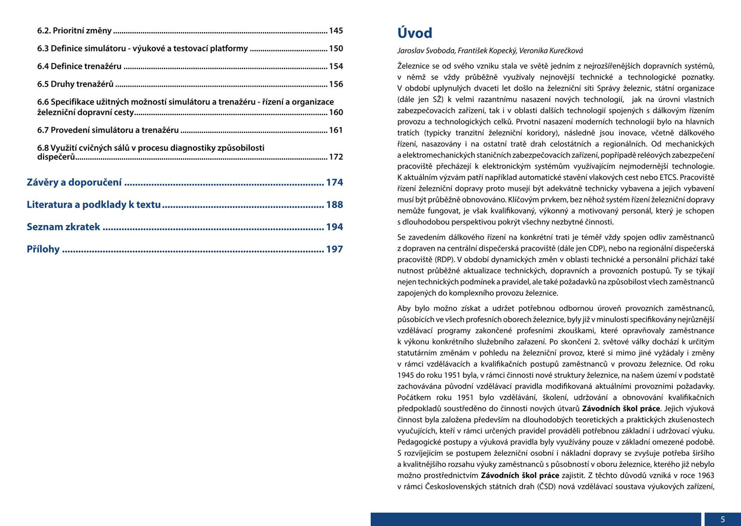 Innovation in the railway transport management system in the Czech Republic