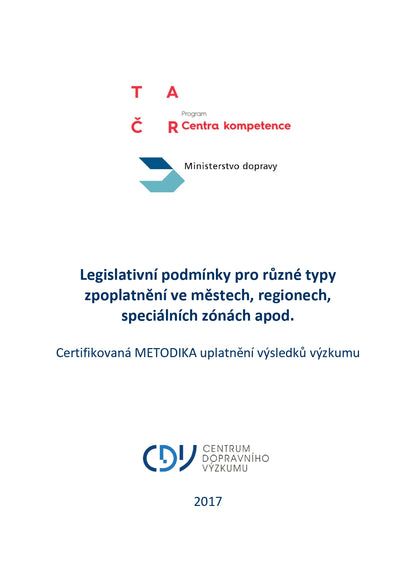 Legislative conditions for different types of charging in cities, regions, special zones, etc.