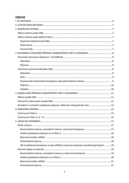 Methodology for shippers of dangerous goods in tanks