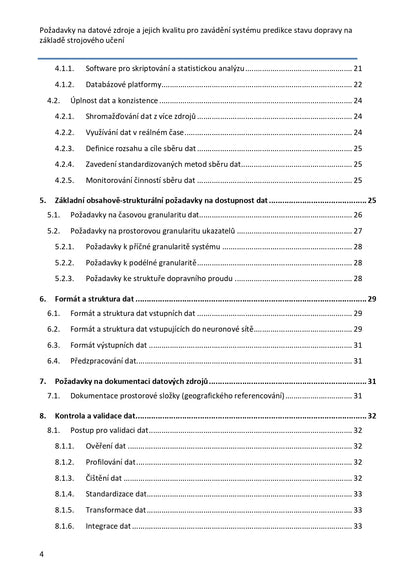 Requirements for data sources and their quality for the implementation of a system for predicting traffic conditions based on machine learning