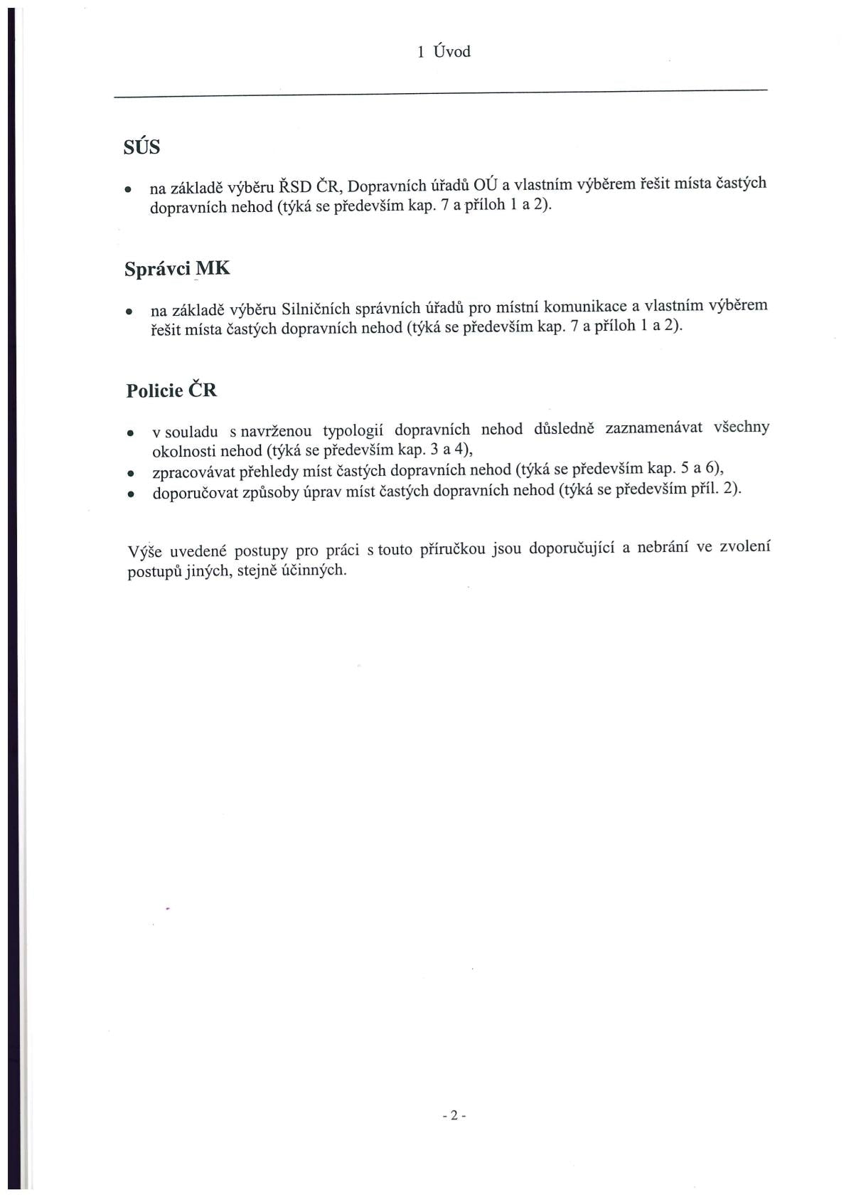 Methodology for identifying and solving places of frequent traffic accidents