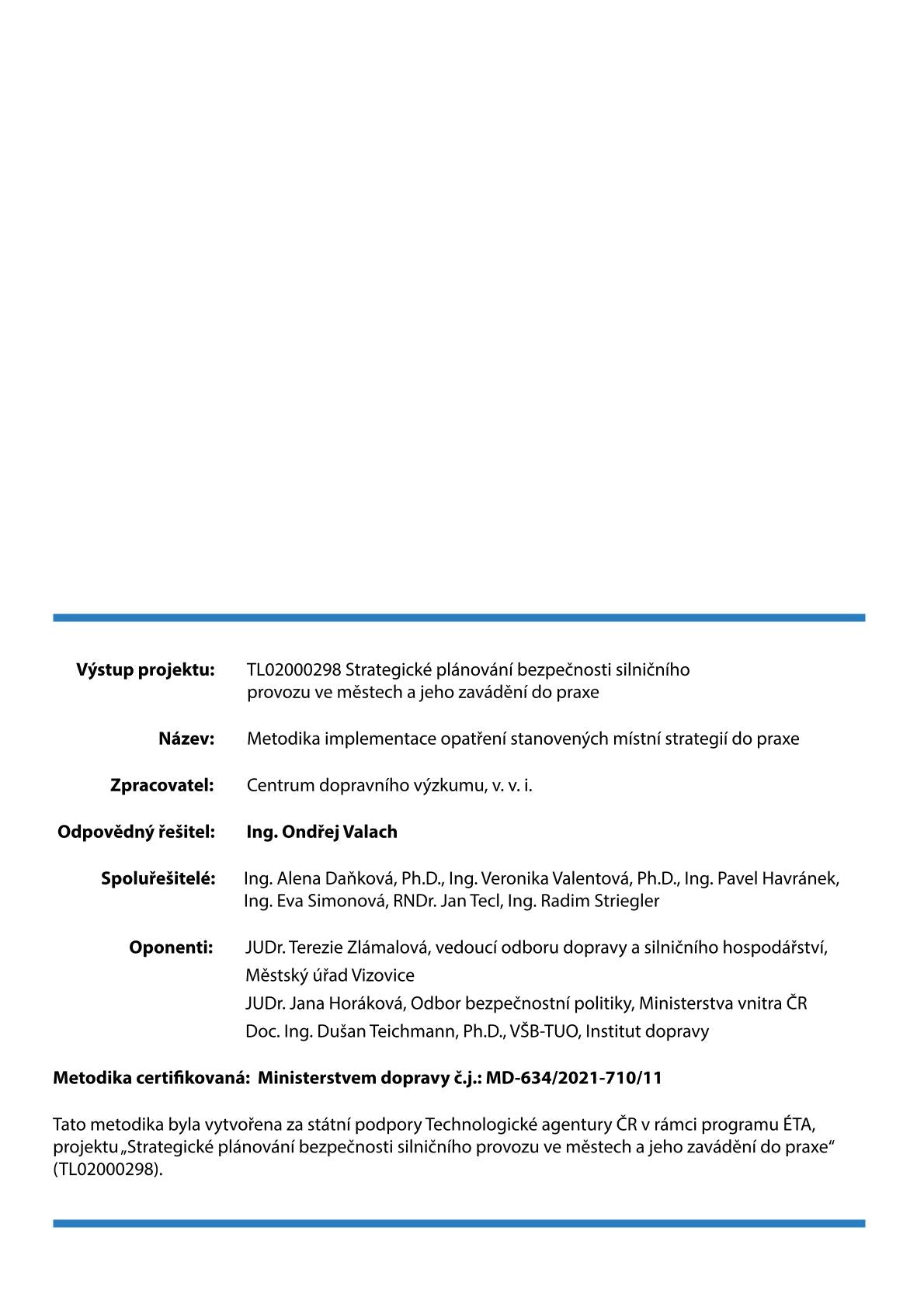 Methodology for implementing the measures established by the local strategy into practice