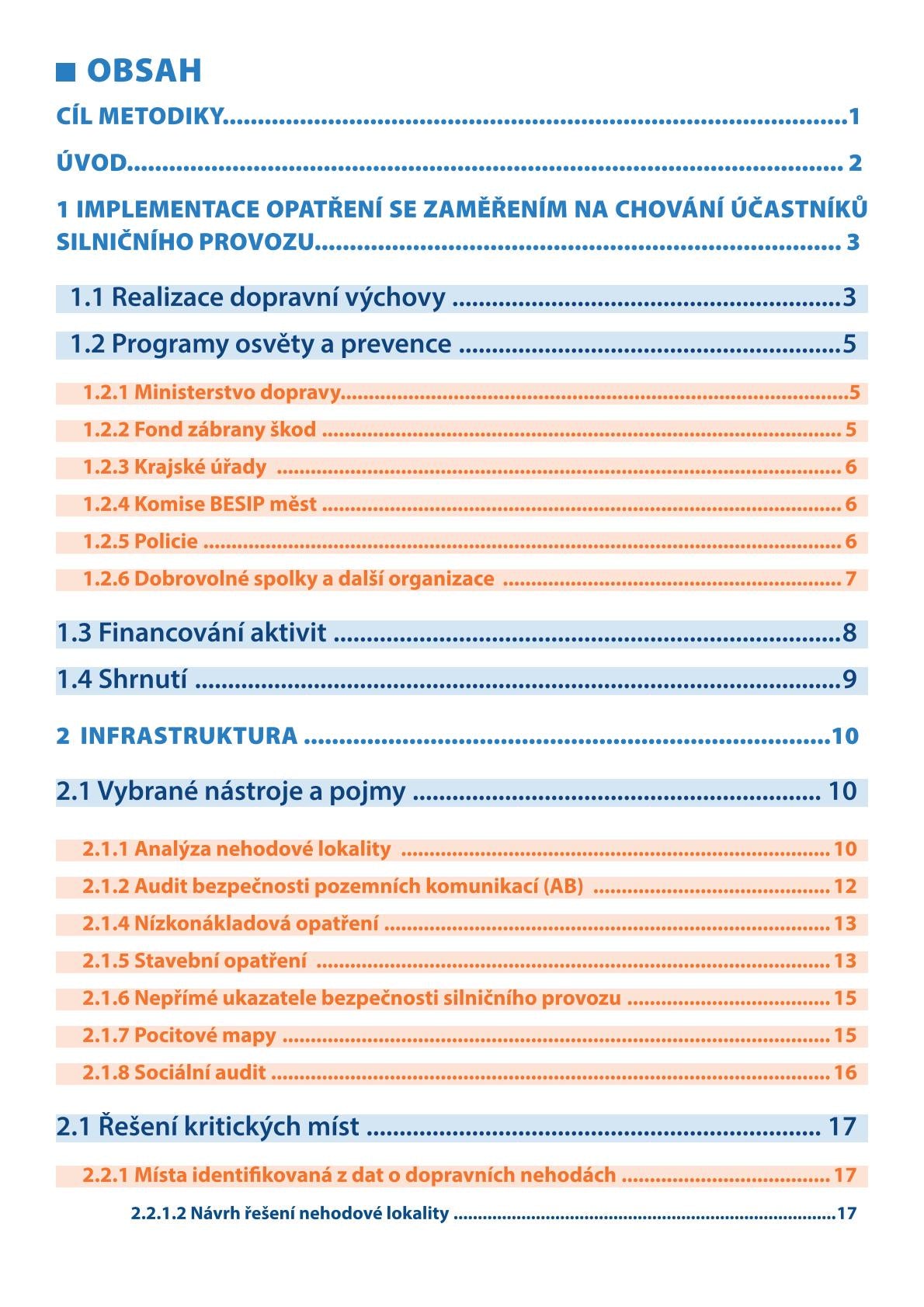 Metodika implementace opatření stanovených místní strategií do praxe