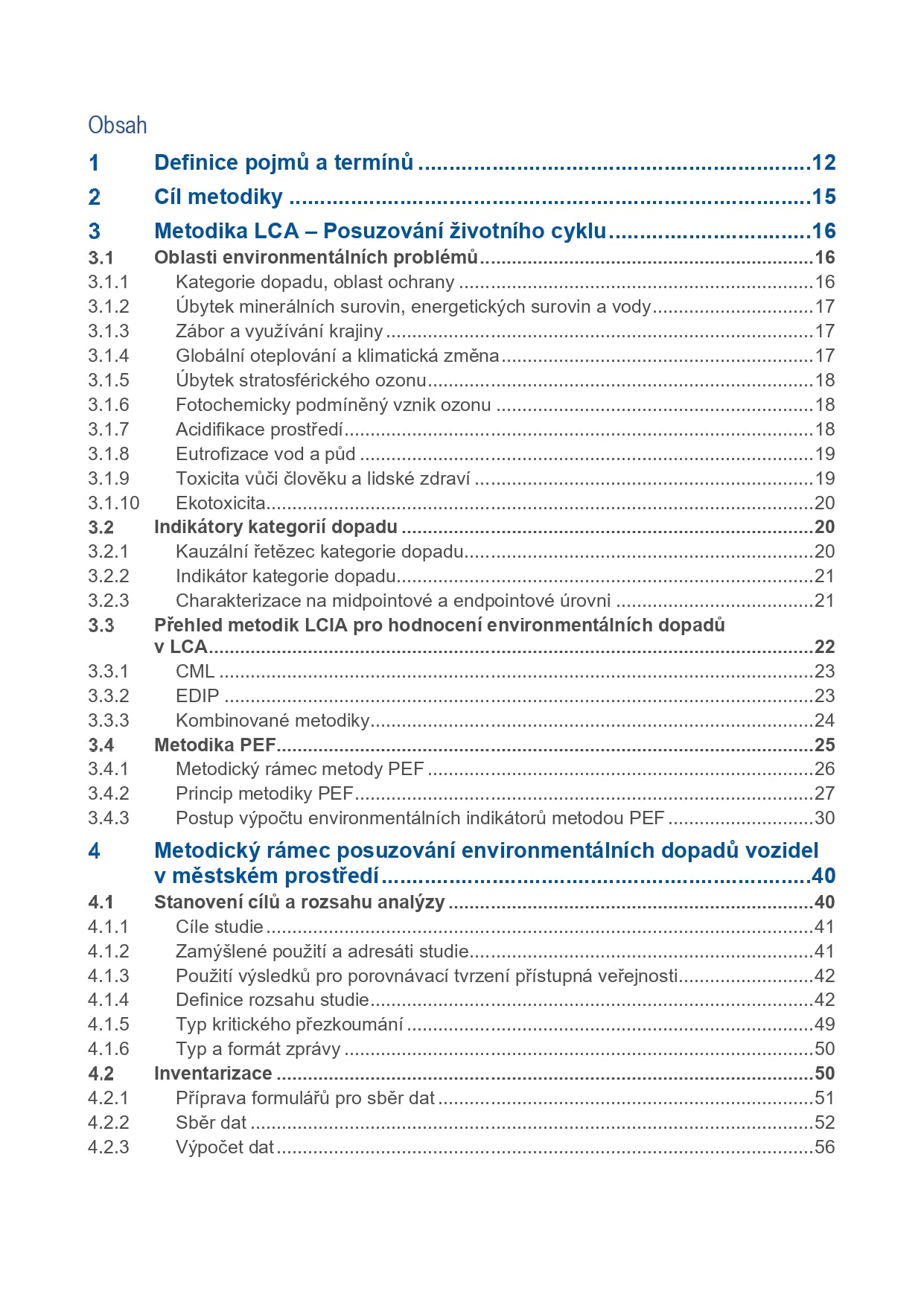 Metodika pro posuzování životního cyklu v dopravě