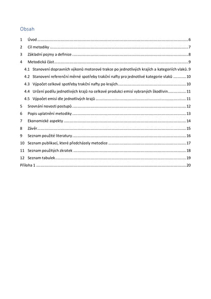 Methodology for determining the emission balance from rail transport at the regional level