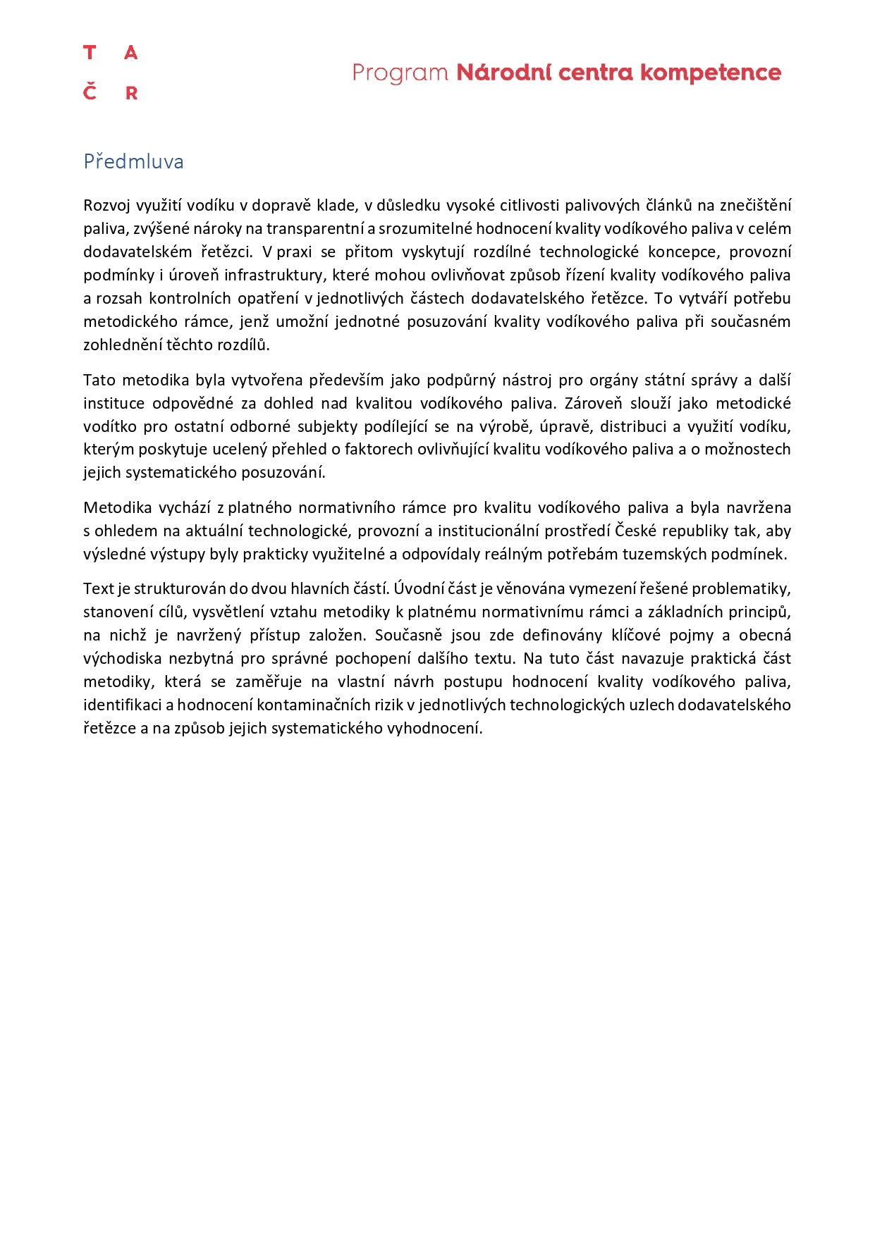 Methodology for quality control of hydrogen for fuel cell mobility