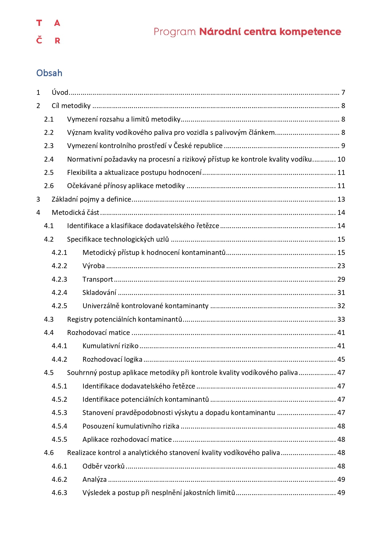 Methodology for quality control of hydrogen for fuel cell mobility