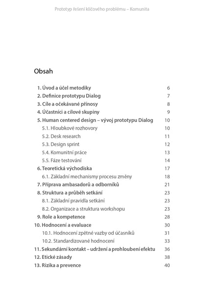 Prototyp řešení klíčového problému DIALOG