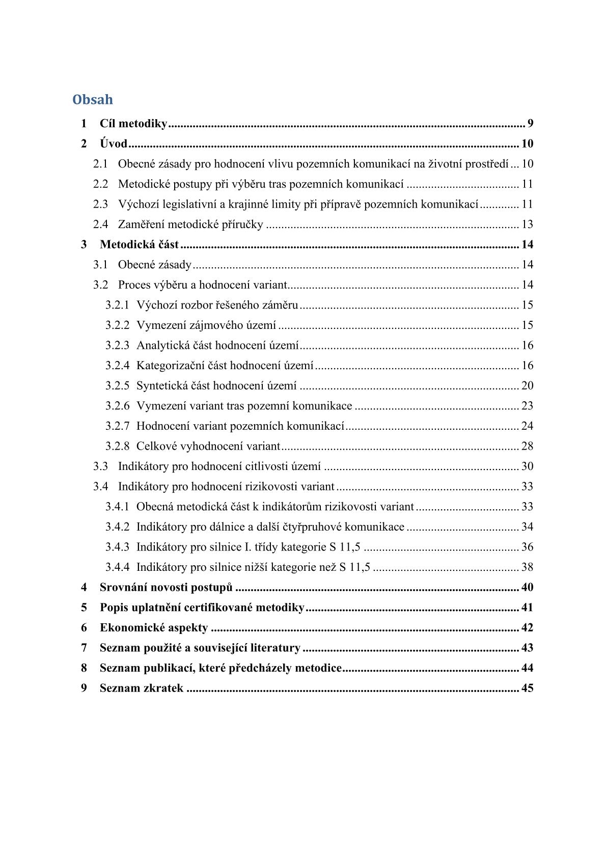 Screening assessment of environmental risks in the selection of road routes