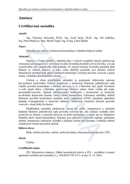 Methodology for measuring and evaluating communications in terms of noise load