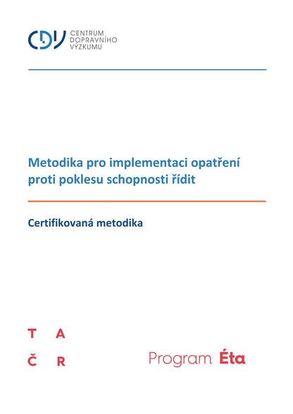 Methodology for the implementation of measures against the decline of driving ability