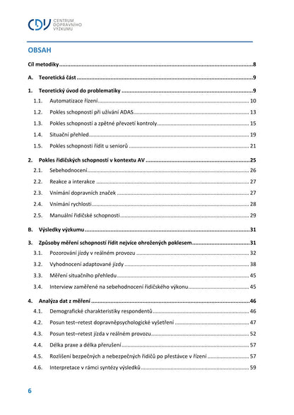 Methodology for the implementation of measures against the decline of driving ability